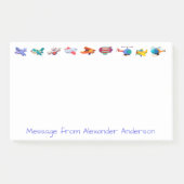 飛行機の行のカラフルメモのカスタマイズ ポストイット (正面)