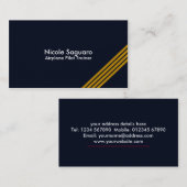 飛行機の試験トレーナー 名刺 (正面/裏面)