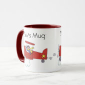 飛行機の試験マグ マグカップ (正面左)