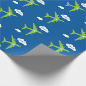 飛行機の誕生会の包装紙 ラッピングペーパー (角)