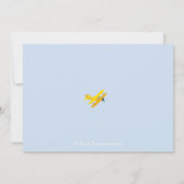 飛行機の誕生日のパーティの招待状 招待状 (裏面)