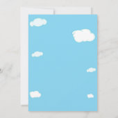 飛行機の誕生日の招待パイロットパーティー招待状 招待状 (裏面)