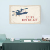 飛行機の誕生日バナー 横断幕 (トレードショー)