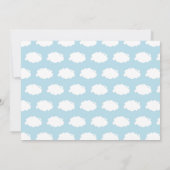 飛行機の誕生日パーティーの招待シェブロン 招待状 (裏面)