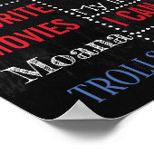 飛行機の誕生日パーティーの黒板の看板 ポスター (角)