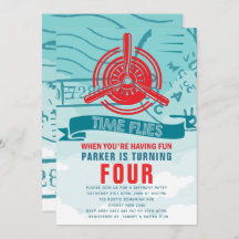 飛行機の誕生日パーティー