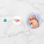 飛行機の誕生日写真 コンフェッティ (正面)