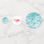 飛行機の誕生日写真 コンフェッティ (裏面)