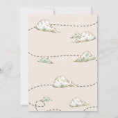 飛行機の誕生日招待状ヴィンテージのタイムフライ 招待状 (裏面)