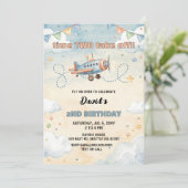 飛行機の誕生日 招待状 (スタンド正面)