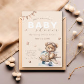 飛行機の赤ちゃんシャワーを心待ちにする 招待状