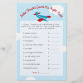 飛行機の赤ちゃんシャワー推定右の価格 (正面)