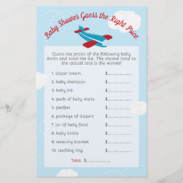 飛行機の赤ちゃんシャワー推定右の価格