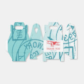 飛行機の赤ちゃんシャワー フェイバーボックス (折り畳みなし)