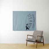 飛行機の赤ちゃん歓迎会 フォトブース タペストリー (インサイチュ(横))