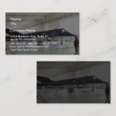 飛行機の隠しだての戦闘機 名刺 (正面/裏面)