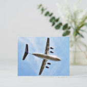 飛行機の離陸 ポストカード (スタンド正面)