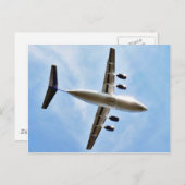 飛行機の離陸 ポストカード (正面/裏面)