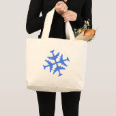 飛行機の雪片 ラージトートバッグ (正面(商品))