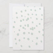 飛行機の青と緑の水の色の誕生日の招待 招待状 (裏面)