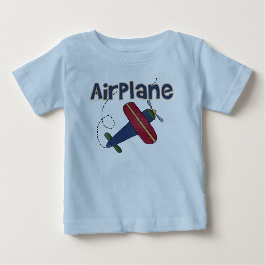 飛行機の飛行の飛行機 ベビーTシャツ (正面)
