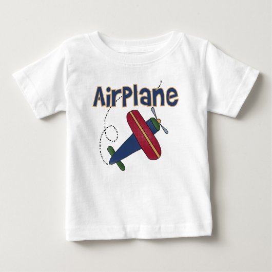 飛行機の飛行の飛行機 ベビーTシャツ (正面)