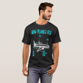 飛行機の飛行方法 Tシャツ (正面フル)