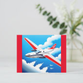 飛行機の飛行 ポストカード (スタンド正面)