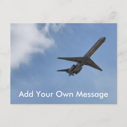 飛行機はがき ポストカード (正面)