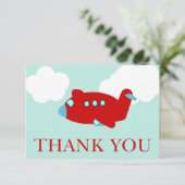 飛行機はメッセージカード感謝していしています サンキューカード (スタンド正面)