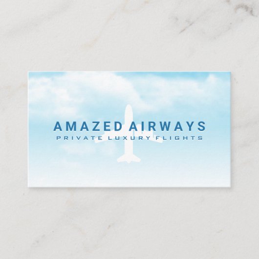 飛行機は青空 名刺 (正面)