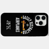 飛行機やパイロットに気を取られモダンやすいおもしろい Case-Mate iPhoneケース (裏面 (横))