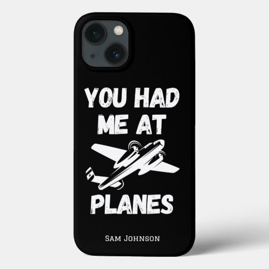 飛行機や航空でおもしろいモノグラムの俺を Case-Mate iPhoneケース (裏面)
