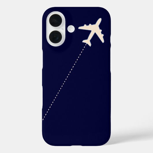 飛行機を一列に乗せて移動点々のあるする Case-Mate iPhoneケース (裏面)