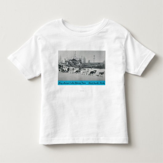 飛行機を持つメリーHansen及びシベリア人 トドラーTシャツ (正面)