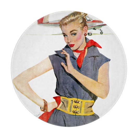 飛行機を盗んだ女の子 カッティングボード (正面)