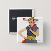 飛行機を盗んだ女の子 缶バッジ (正面&裏面)