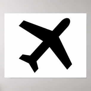 飛行機アイコン ポスター