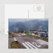 飛行機アットルクラマウンテンエアポートランディングストリップ ポストカード (正面/裏面)