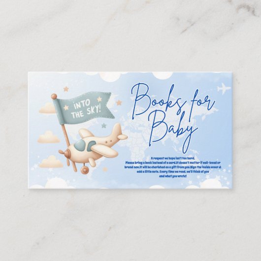 飛行機アドベンチャーウェイズブックスフォーベビー エンクロージャーカード (正面)
