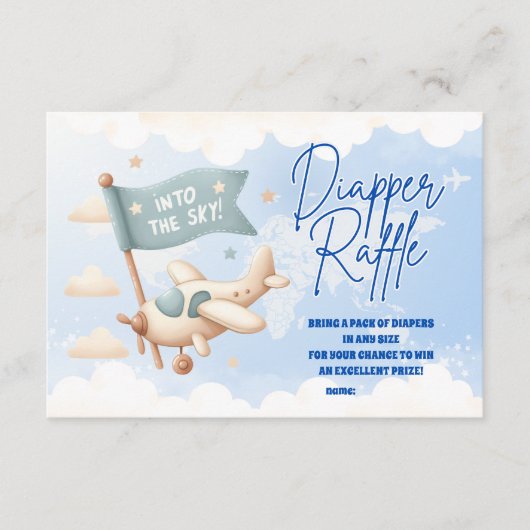 飛行機アドベンチャーワアウェイズディッパーラッフル エンクロージャーカード (正面)