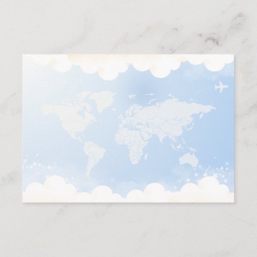 飛行機アドベンチャーワアウェイズディッパーラッフル エンクロージャーカード (裏面)