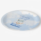 飛行機アドベンチャーワアウェイズベビーシャワー ペーパープレート (アングル)