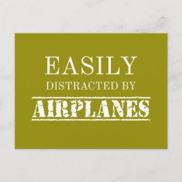 飛行機アビエーターのパイロットに気を取られる シーズンポストカード