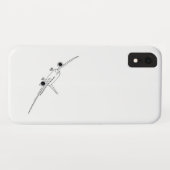 飛行機インキングイラストレーション Case-Mate iPhoneケース (裏面(横))