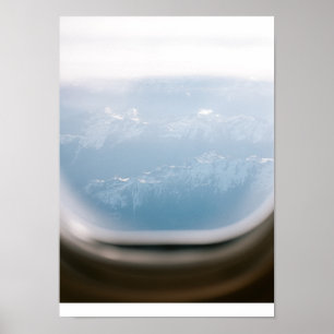 飛行機ウィンドウ表示  旅行写真プリント ポスター