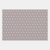 飛行機エレガントオンダスティグレー子供の誕生日 ラッピングペーパーシート (正面)