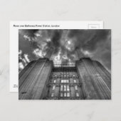 飛行機オーバーBattersea Power Station，ロンドン ポストカード (正面/裏面)