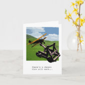 飛行機カタパルトさらば/ボンボヤージュカード カード (黄色い花)