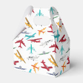 飛行機カラフルの模様 フェイバーボックス (裏面サイド)